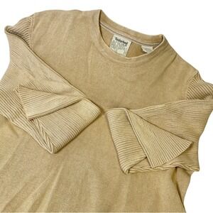Timberland Sweater Knit Long Sleeve Crew‎ Neck Casual Tan Mens Large